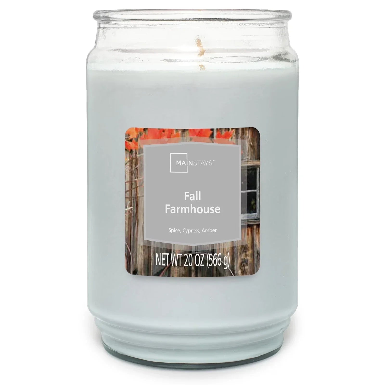 Fall Farmhouse scented Single wick candle 20 oz