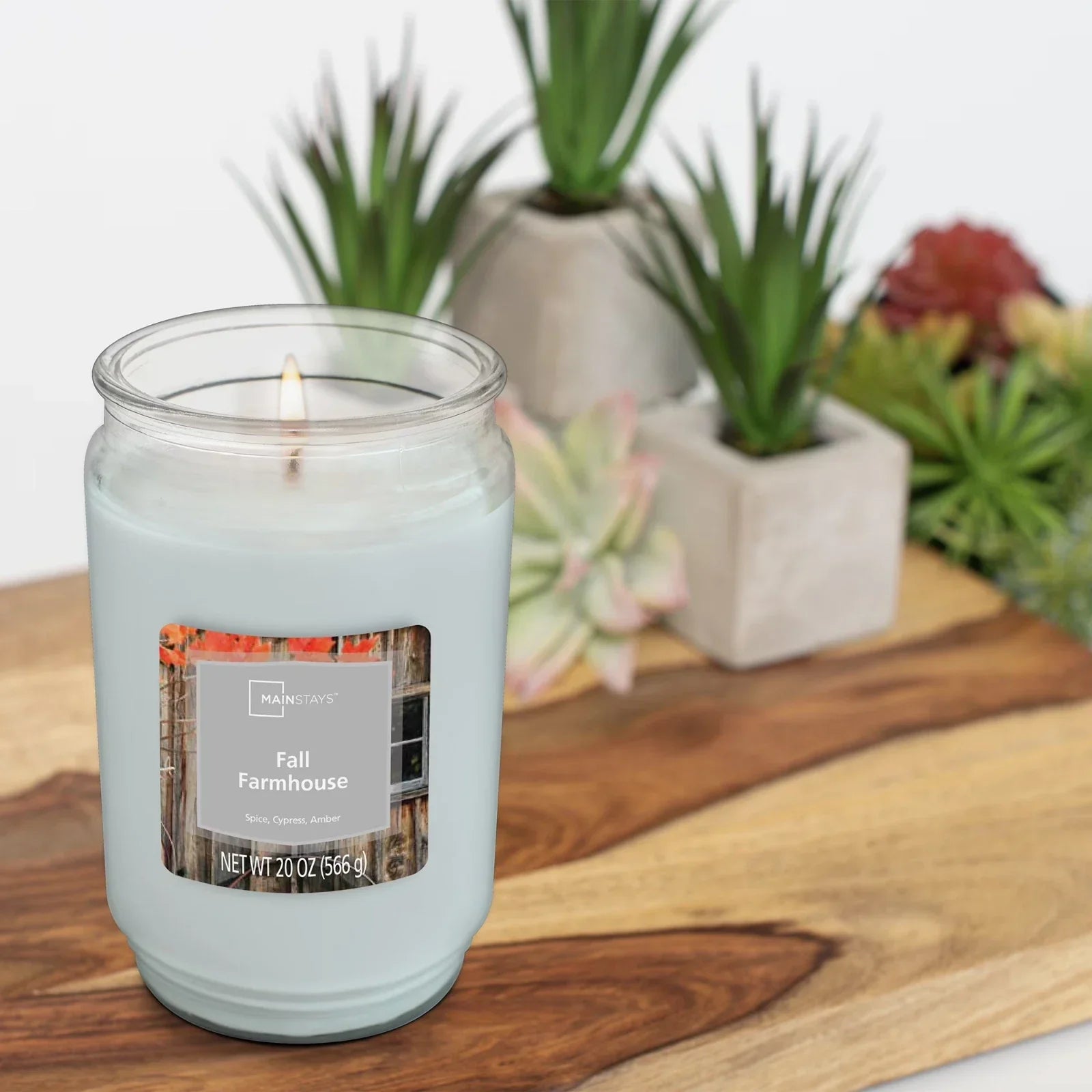 Fall Farmhouse scented Single wick candle 20 oz